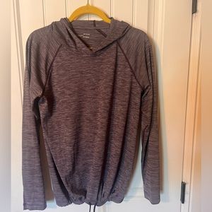 Lightweight pullover with drawstring